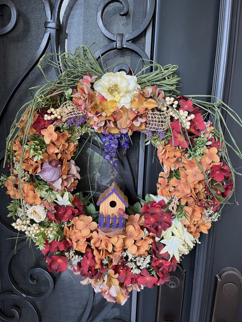 Bird House Wreath