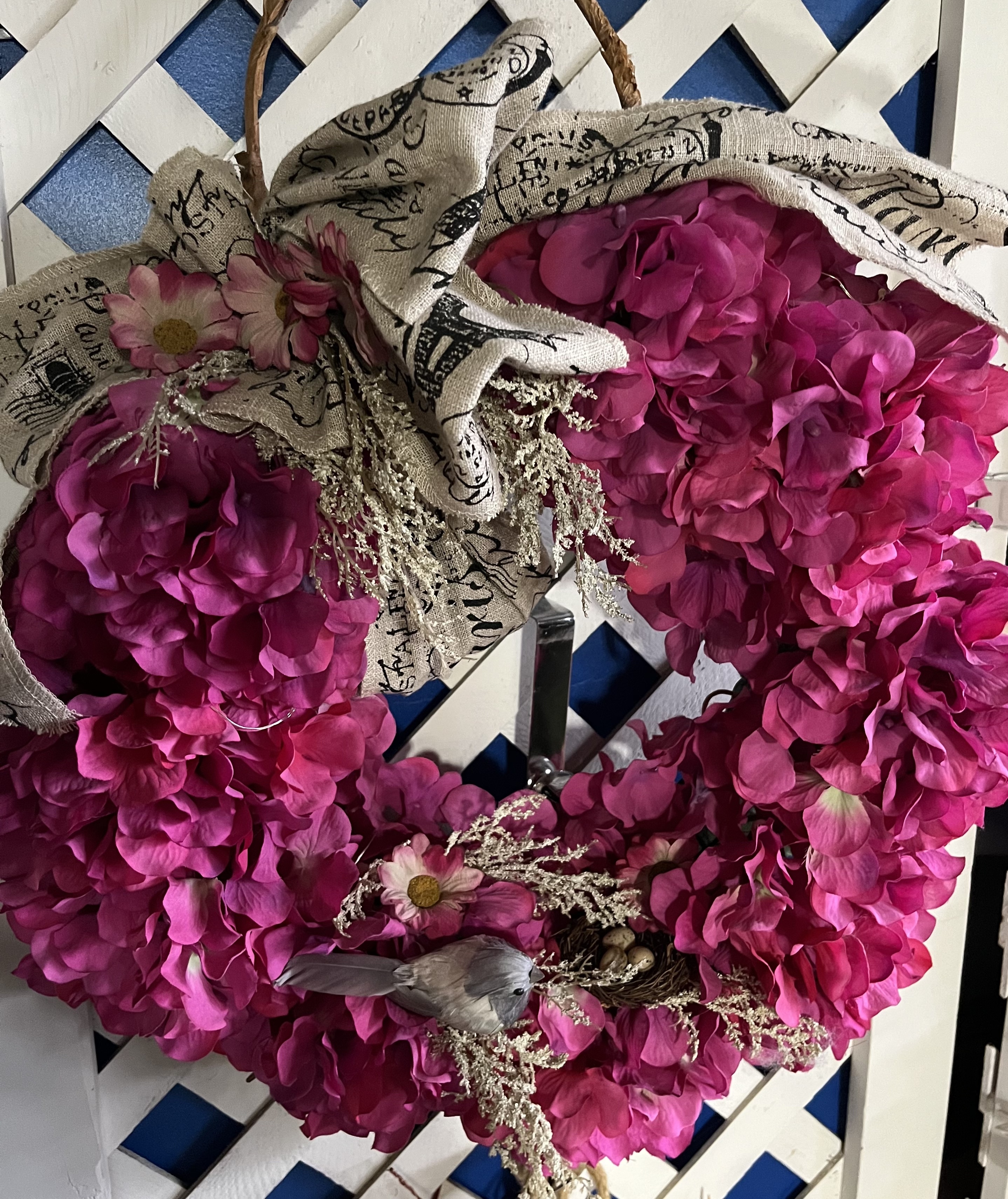 Pink Heart Wreath
