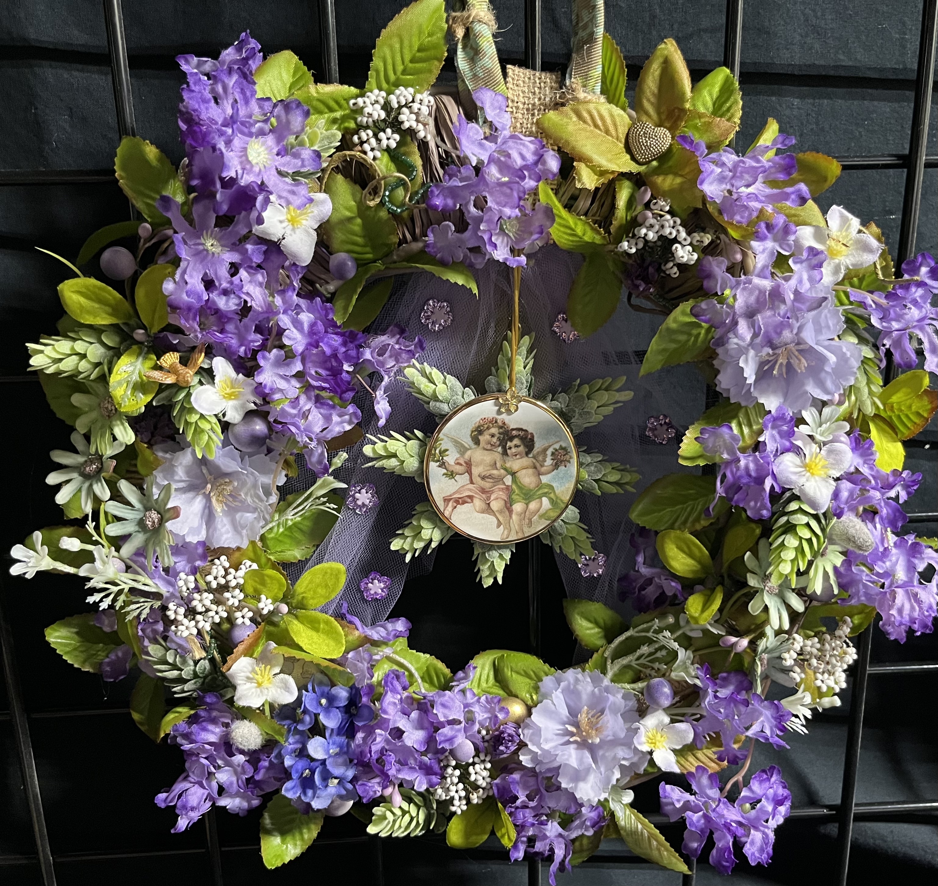 Purple & Green Wreath
